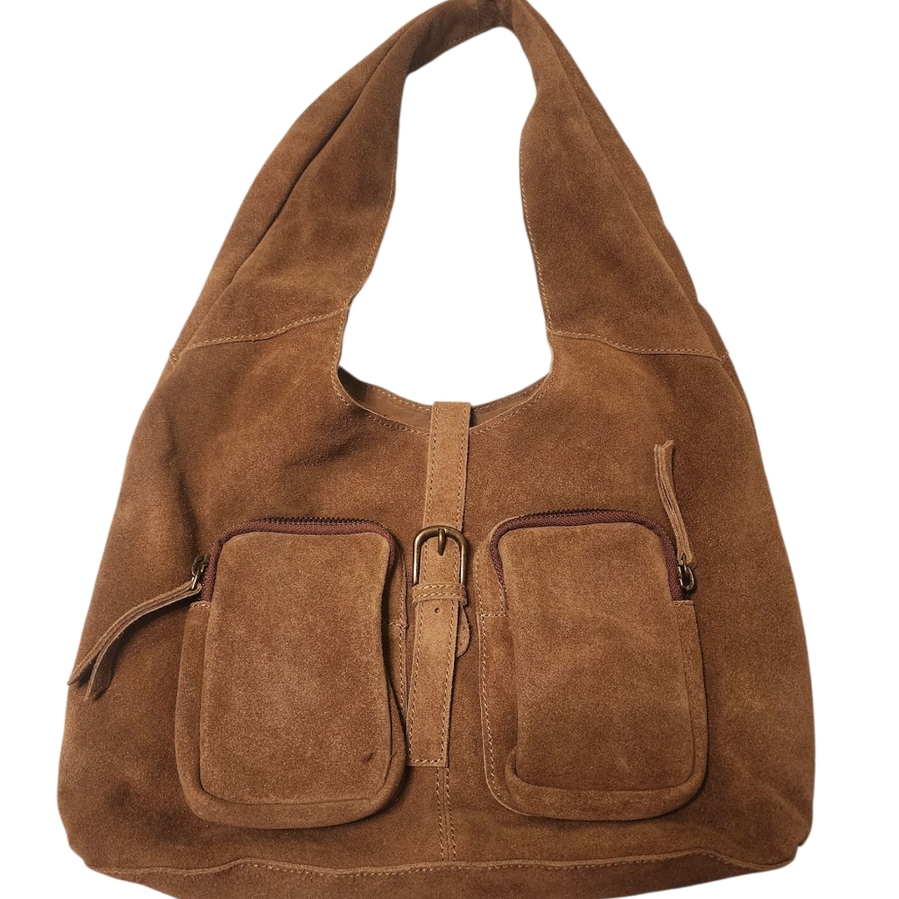 NWOT MNG suede bag